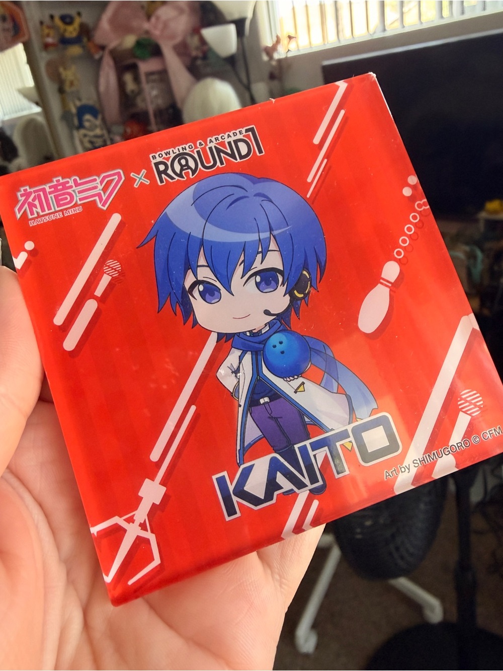 Hatsune Miku Kaito x  round 1 bowling arcade exclusive collab coaster